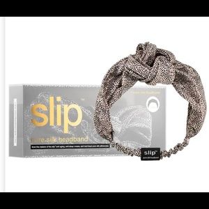 NIB Slip pure silk headband- leopard